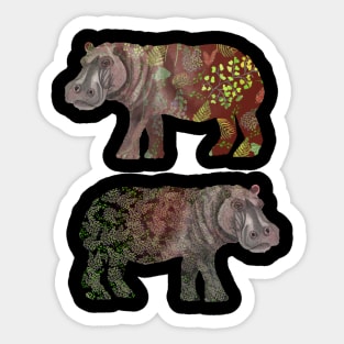 Happy Hippos Sticker